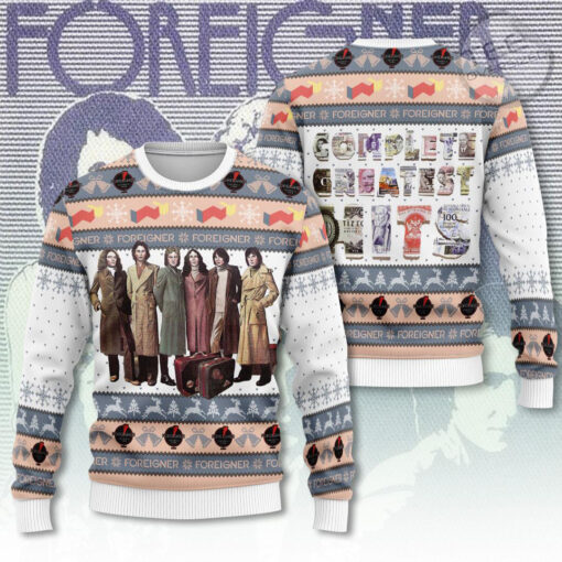 Foreigner ugly sweater OVERSIZEDTEE 18