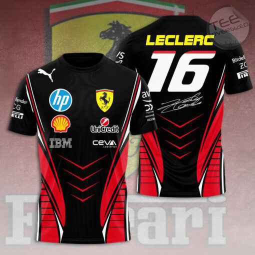Charles Leclerc F1 T shirt OVERSIZEDTEE 130