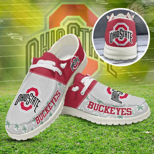 Ohio State Buckeyes Football Dudes Shoes Loafer Shoes