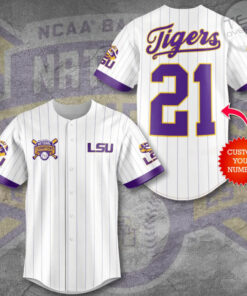 Best Sellers LSU Tigers Baseball Jersey 02
