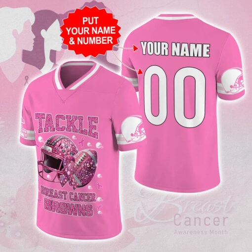 Cleveland Browns x Breast Cancer Awareness Football Jersey