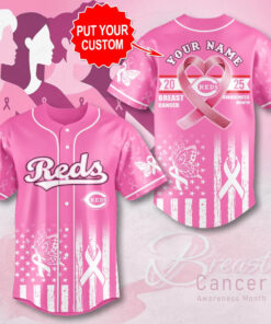 Cincinnati Reds x Breast Cancer Awareness Baseball Jersey