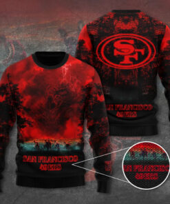 San Francisco 49ers x Stranger Things Ugly Sweater