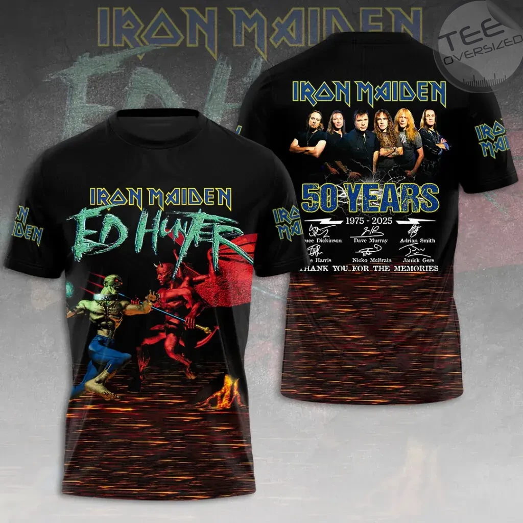 Best sellers Iron Maiden 50th Anniversary T shirt 02
