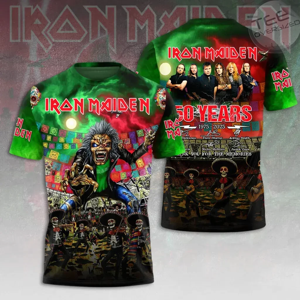 Best sellers Iron Maiden 50th Anniversary T shirt 05