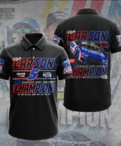 Best sellers Kyle Larson polo shirt 02