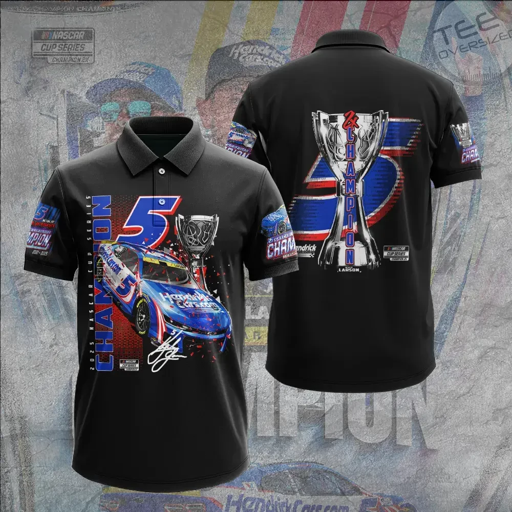 Best sellers Kyle Larson polo shirt 03