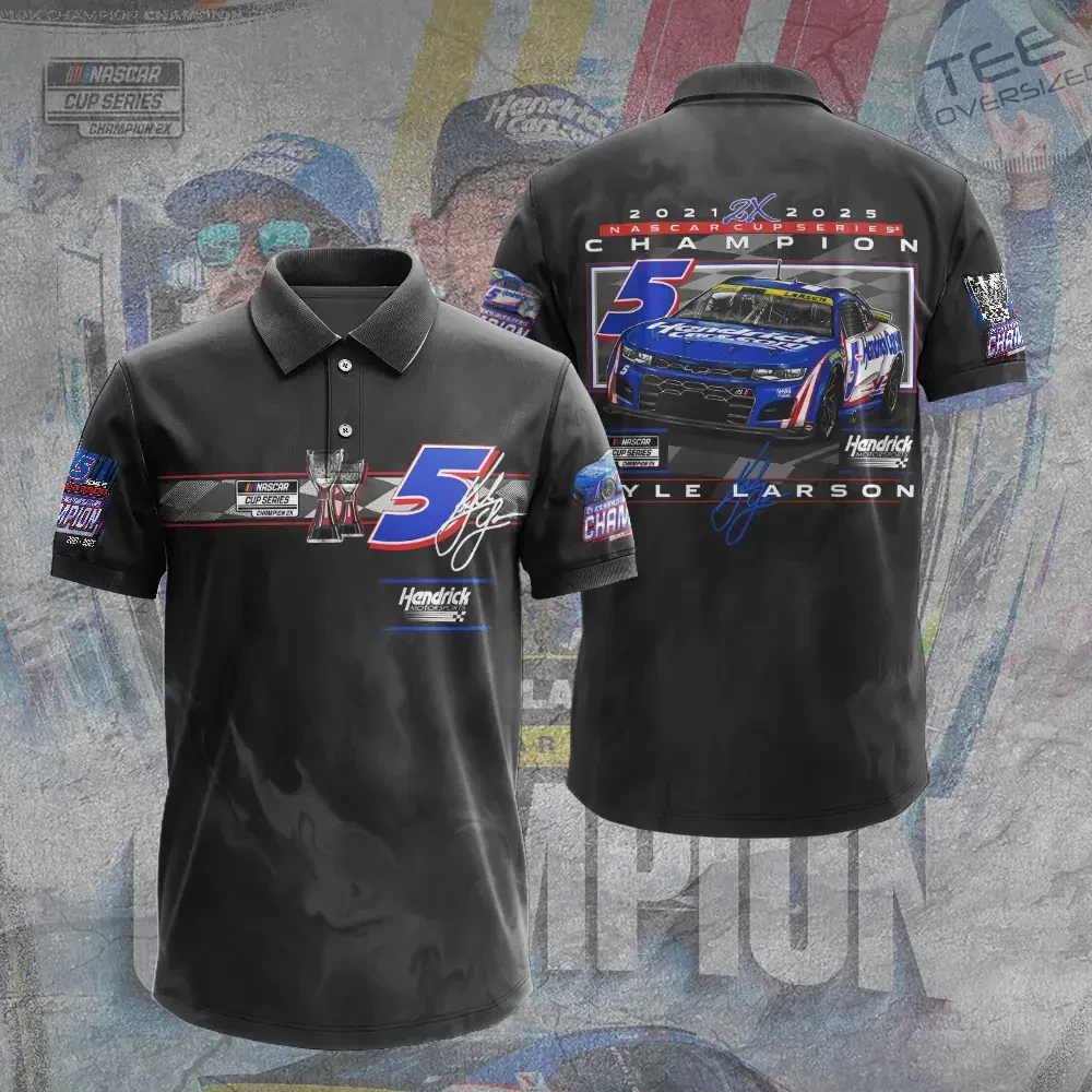 Best sellers Kyle Larson polo shirt 05