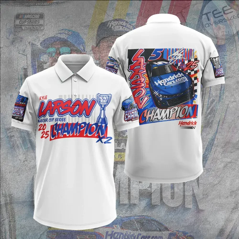 Best sellers Kyle Larson polo shirt 08