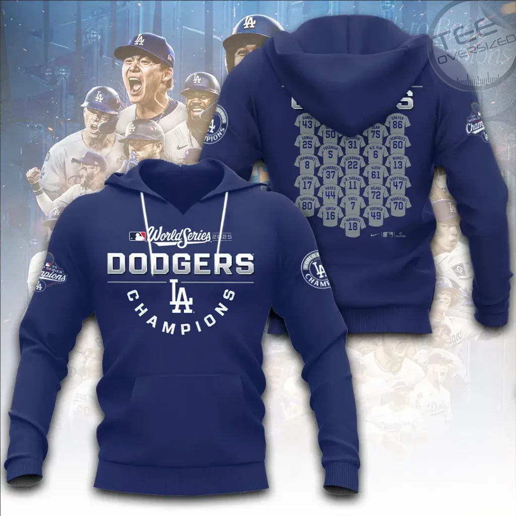 Best sellers Los Angeles Dodgers World Series Hoodie 04