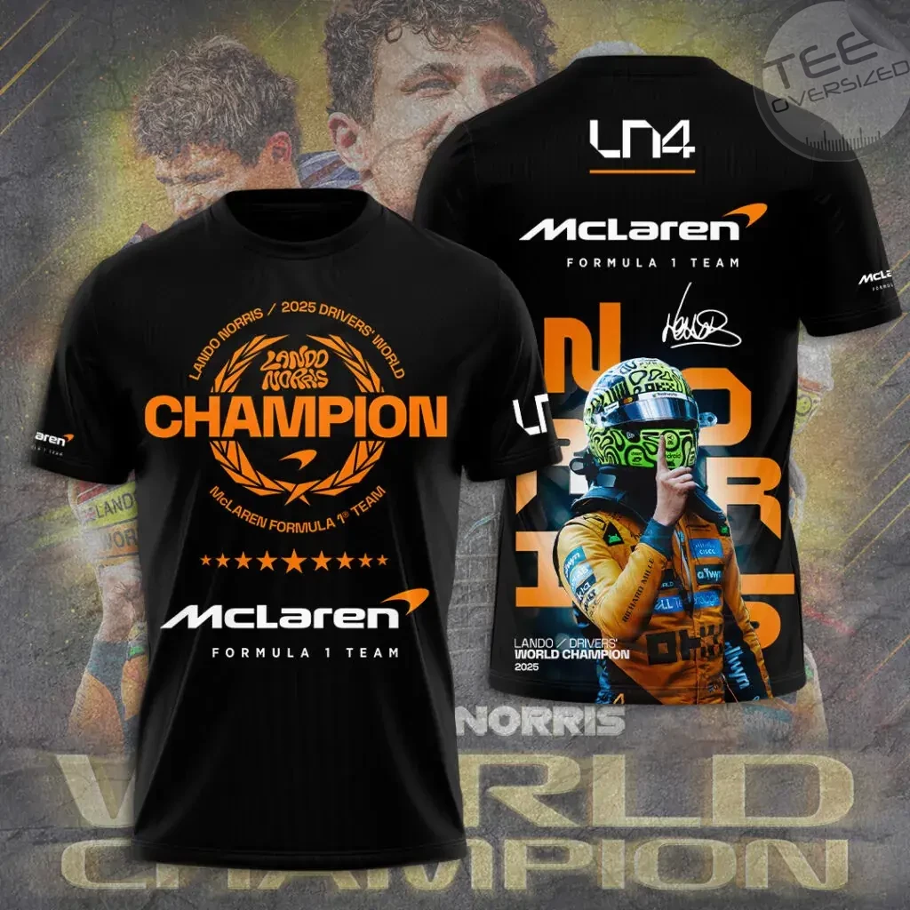 Lando Norris World Champions T Shirts
