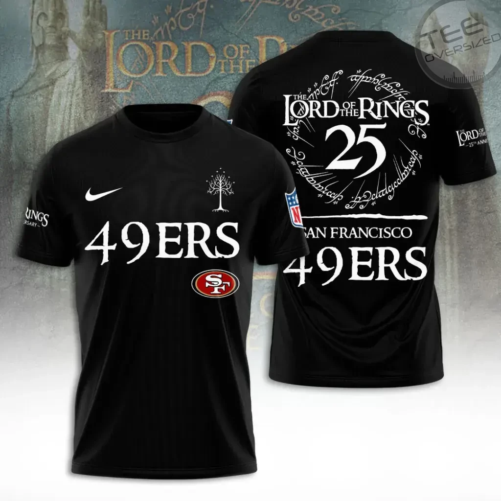 San Francisco 49ers x The Lord of The Rings T Shirt