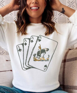 4 Ace Cards Oversized Sweatshirt White 02