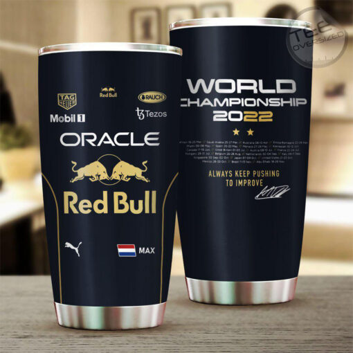 Always Keep Pushing To Improve Max Verstappen Tumbler Cup
