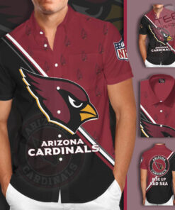 Arizona Cardinals 3D Short Sleeve Dress Shirt 03