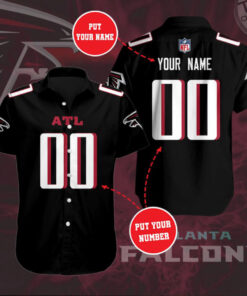 Atlanta Falcons 3D Short Sleeve Dress Shirt 03