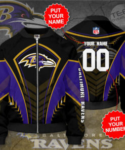 Baltimore Ravens 3D Bomber Jacket 02