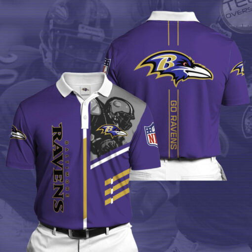 Baltimore Ravens 3D Polo 01
