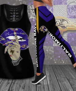 Baltimore Ravens Hollow Tank Top Leggings 03