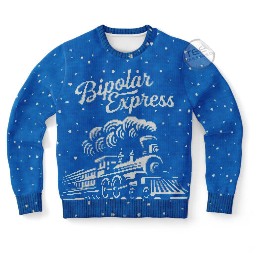 Bipolar Express Ugly Christmas 3D Sweater