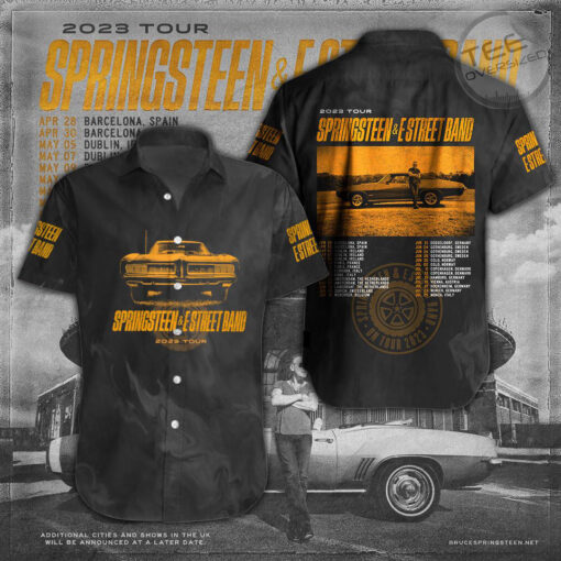 Bruce Springsteen short sleeve dress shirts OVS10723S5