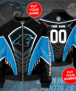 Carolina Panthers 3D Bomber Jacket 03