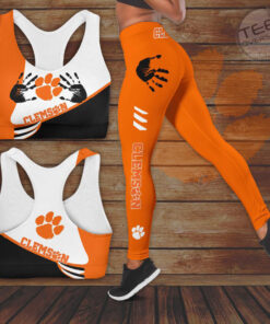 Clemson Tigers Hollow Tank Top Bra Sports