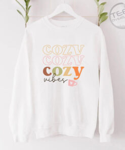 Cozy Vibes Meaning Oversized Sweatshirt White