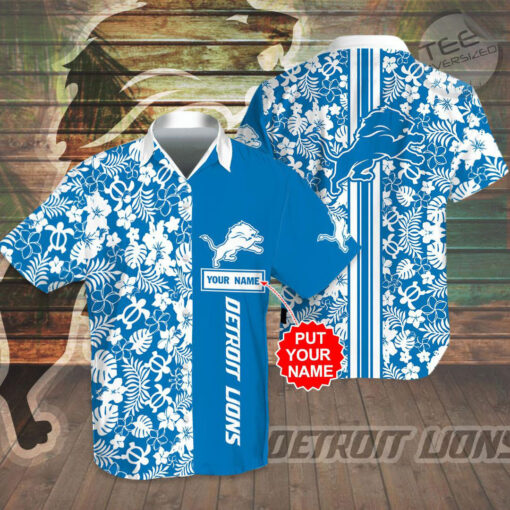 Detroit Lions 3D Hawaiian Shirt