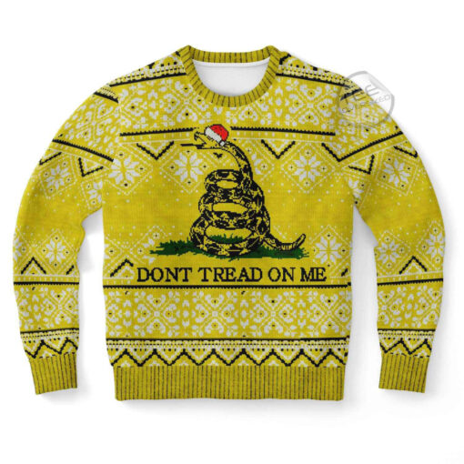 Dont Tread On Me Ugly Christmas 3D Sweater