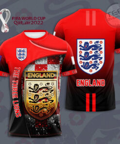 England The Three Lions 3D T shirt