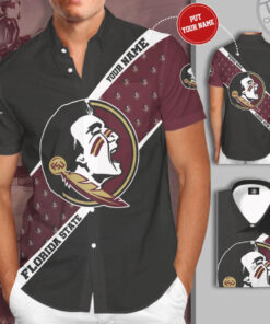Florida State Seminoles 3D Short Sleeve Dress Shirt 03
