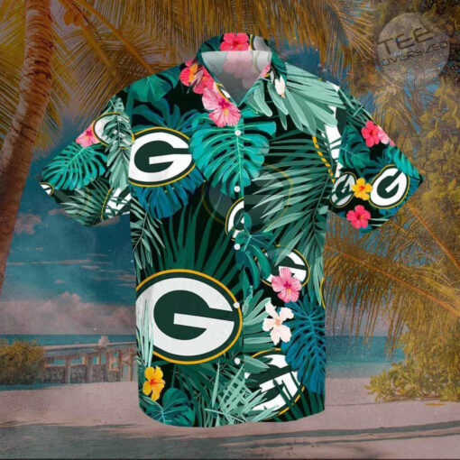 Green Bay Packers 3D Hawaiian Shirt Hawaiian Shorts 01