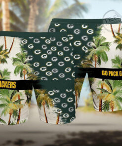 Green Bay Packers 3D Hawaiian Shirt Hawaiian Shorts 08