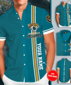 Jacksonville Jaguars 3D Short Sleeve Dress Shirt 03