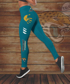 Jacksonville Jaguars Hollow Tank Top Leggings 03