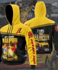 Joey Logano Apparel 3D zip up hoodie