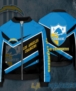 Los Angeles Chargers 3D Bomber Jacket 03