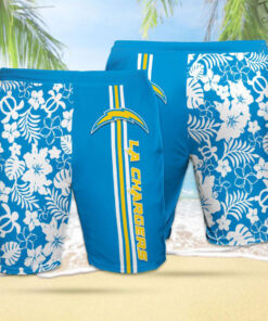 Los Angeles Chargers 3D Hawaiian Shorts