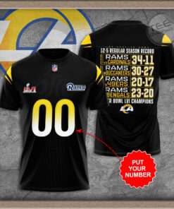 Los Angeles Rams 3D T shirt 02