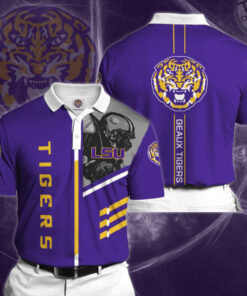 Lsu Tigers 3D Polo 02