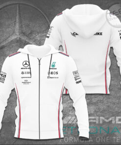 Mercedes AMG Petronas Zip up Hoodie F1 Apparels