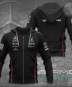 Mercedes AMG Petronas Zip up Hoodie F1 Clothes