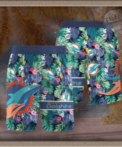 Miami Dolphins 3D Hawaiian Shorts 03