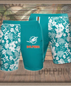 Miami Dolphins 3D Hawaiian Shorts