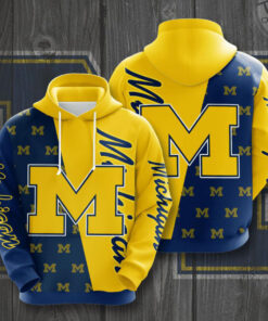 Michigan Wolverines 3D Hoodie 07
