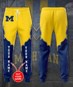Michigan Wolverines 3D Sweatpant 010