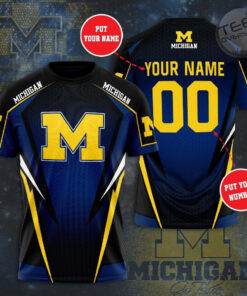 Michigan Wolverines 3D T shirt 02