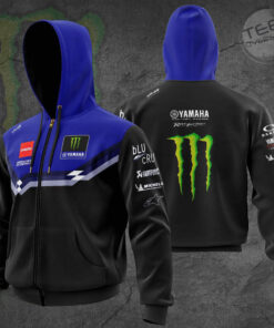 Monster Energy Yamaha MotoGP Apparel Zip up Hoodie