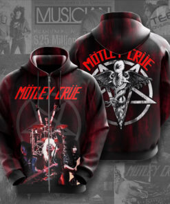 Motley Crue 3D Apparels 2023 zip hoodie